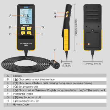 MEDIDOR DIGITAL DE PRESIÓN DE GASOLINA - Imagen 5